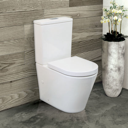 Isabella Back-to-Wall Toilet Suite, Gloss White