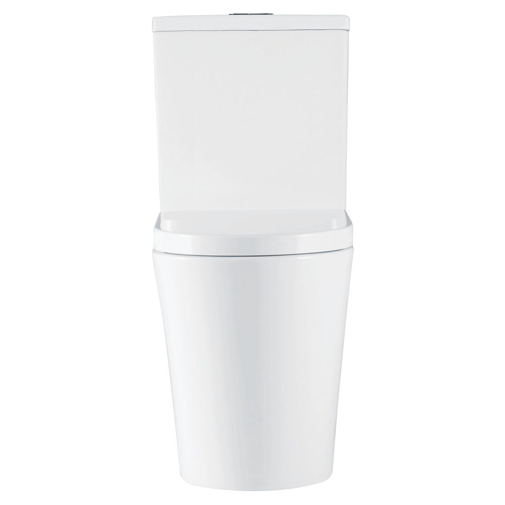 Kaya Tornado Flush Back-to-Wall Toilet Suite, Gloss White