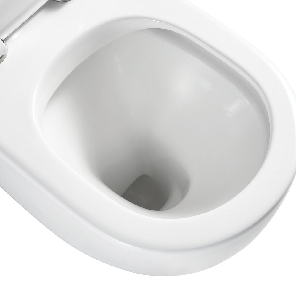 Alix Ambulant Wall-Faced Toilet Suite, Gloss White