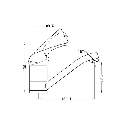 Classic Basin Mixer | Swivel | 100/150mm