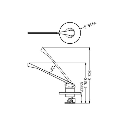 Classic Care Shower Mixer | Extended Handle