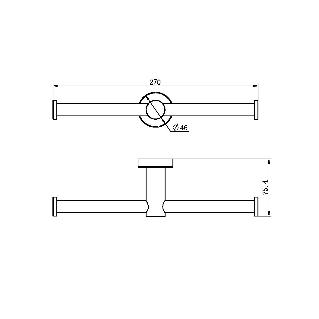 Mecca Toilet Roll Holder | Double