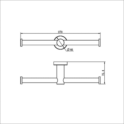 Mecca Toilet Roll Holder | Double