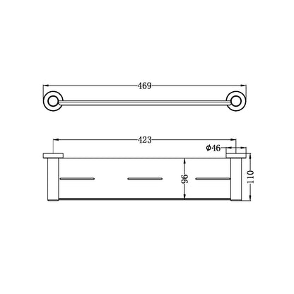 Mecca Shower Shelf | Metal