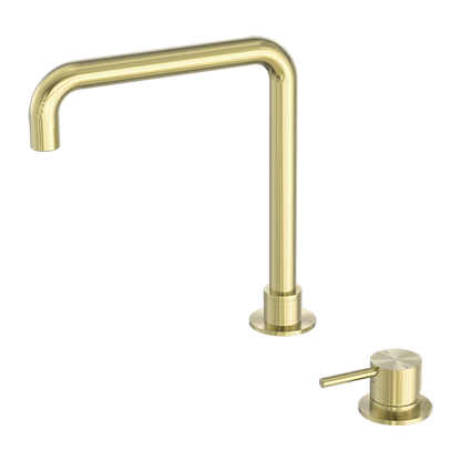 Mecca Hob Basin Mixer | Square Swivel Spout