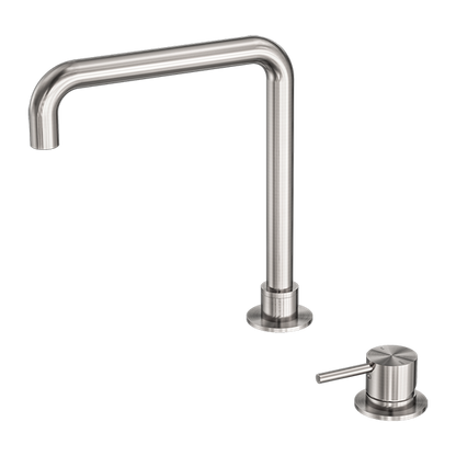 Mecca Hob Basin Mixer | Square Swivel Spout