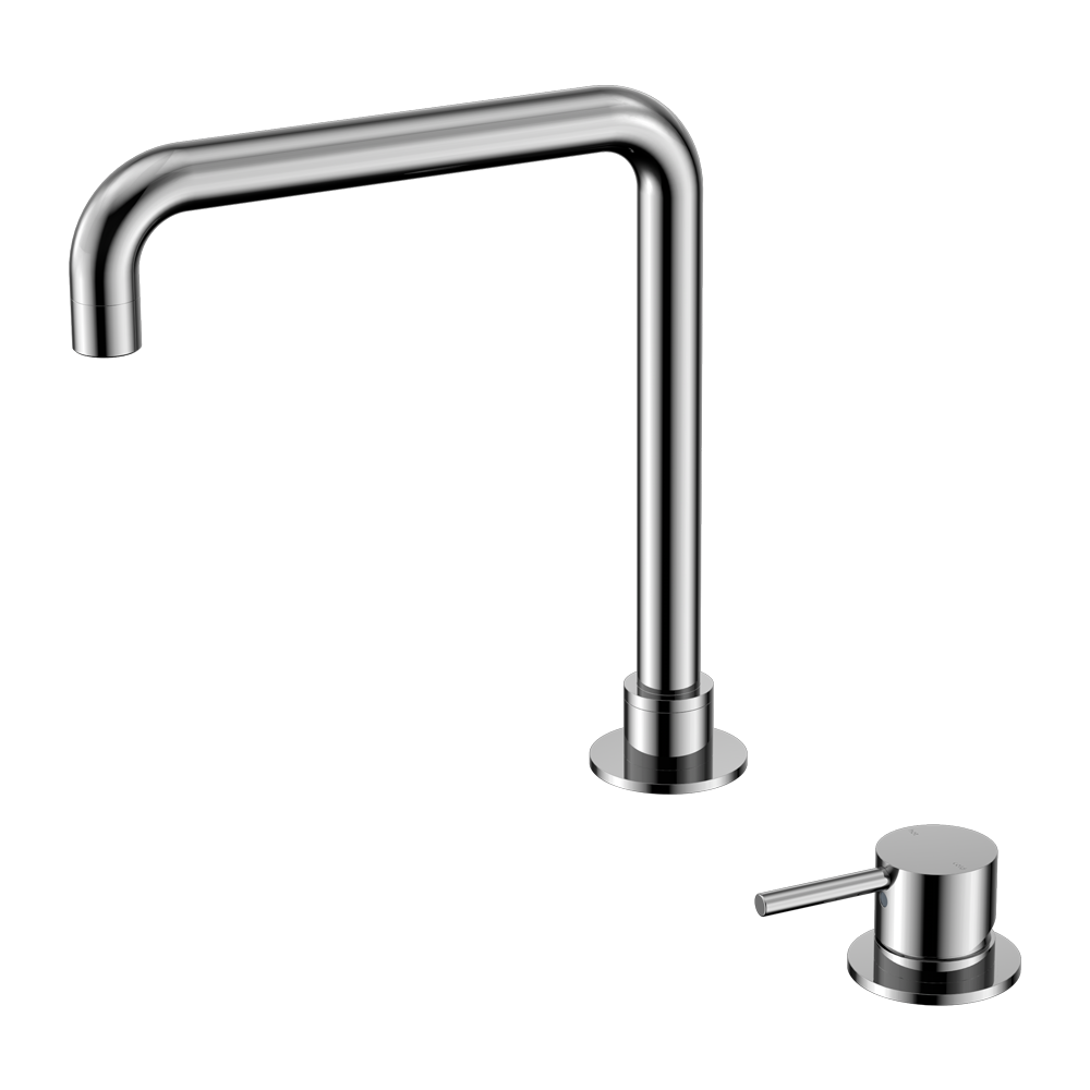 Mecca Hob Basin Mixer | Square Swivel Spout