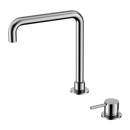 Mecca Hob Basin Mixer | Square Swivel Spout