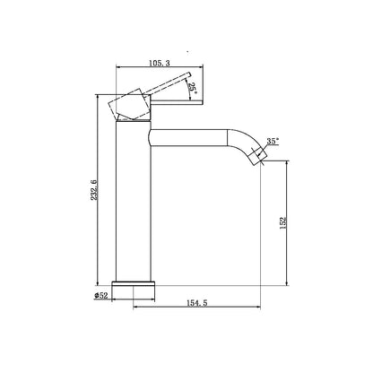 Mecca Mid Basin Mixer | Tall