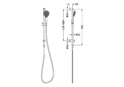 Mecca Shower Rail | Air Shower