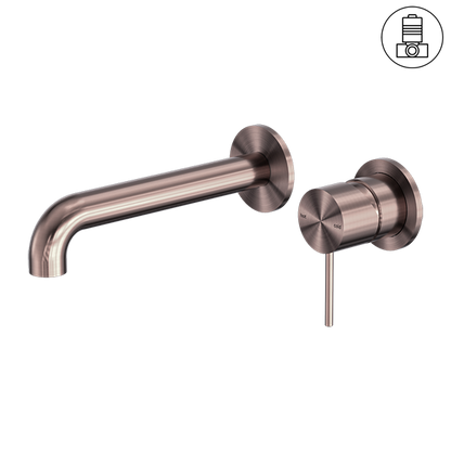 Mecca Wall Basin/Bath Mixer | Separate Back Plate | 120/160/185/230/260mm