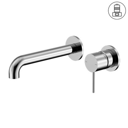 Mecca Wall Basin/Bath Mixer | Separate Back Plate | 120/160/185/230/260mm