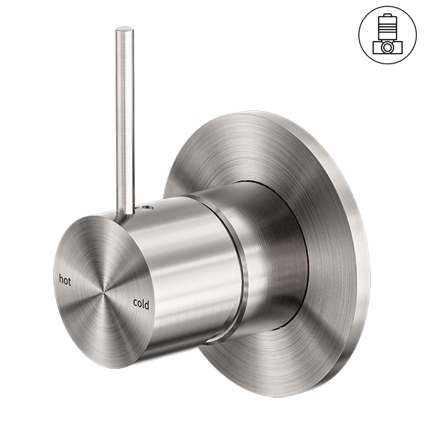 Mecca Shower Mixer | Handle Up | 80mm Plate