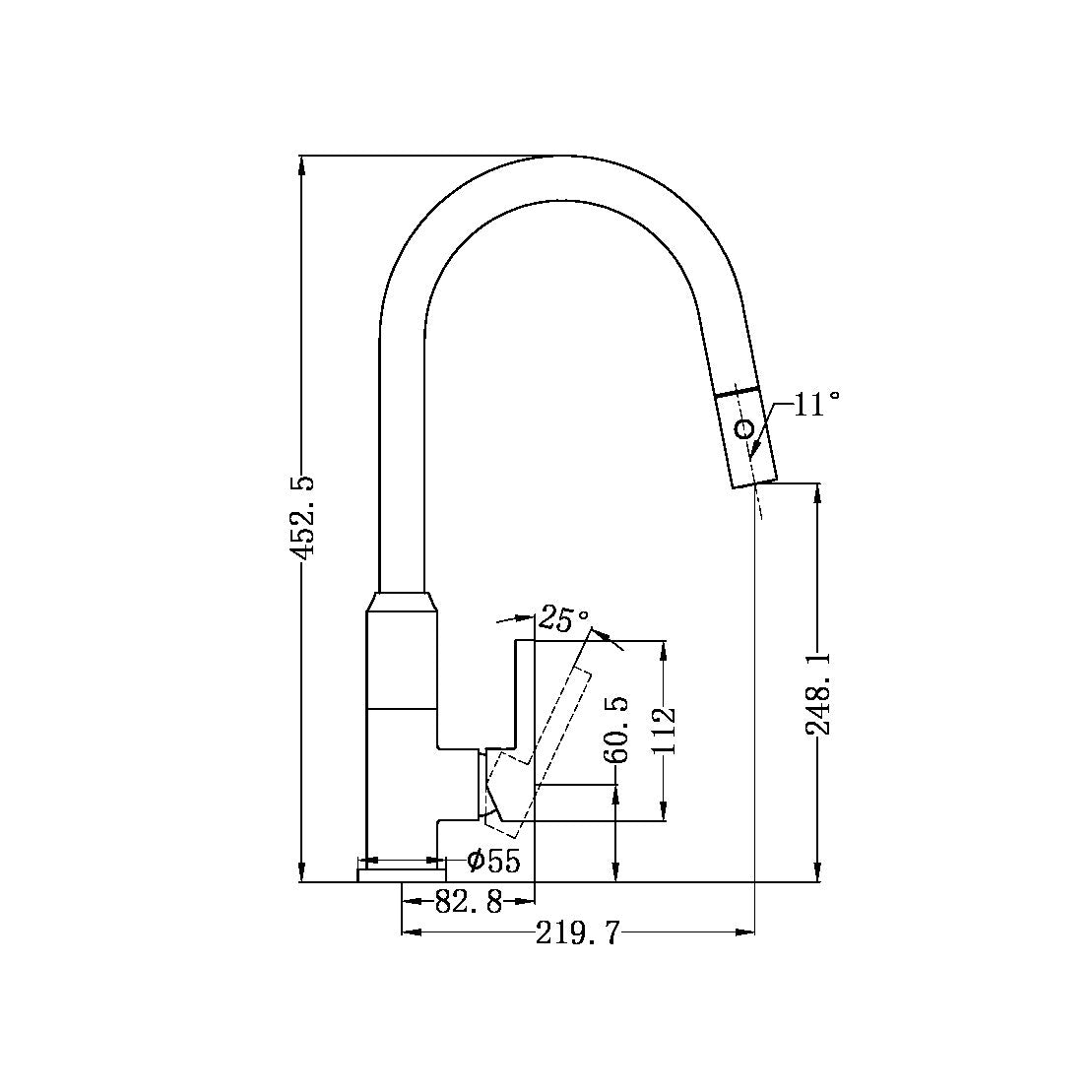 Pearl Pull Out Kitchen Sink Mixer | Veggie Spray