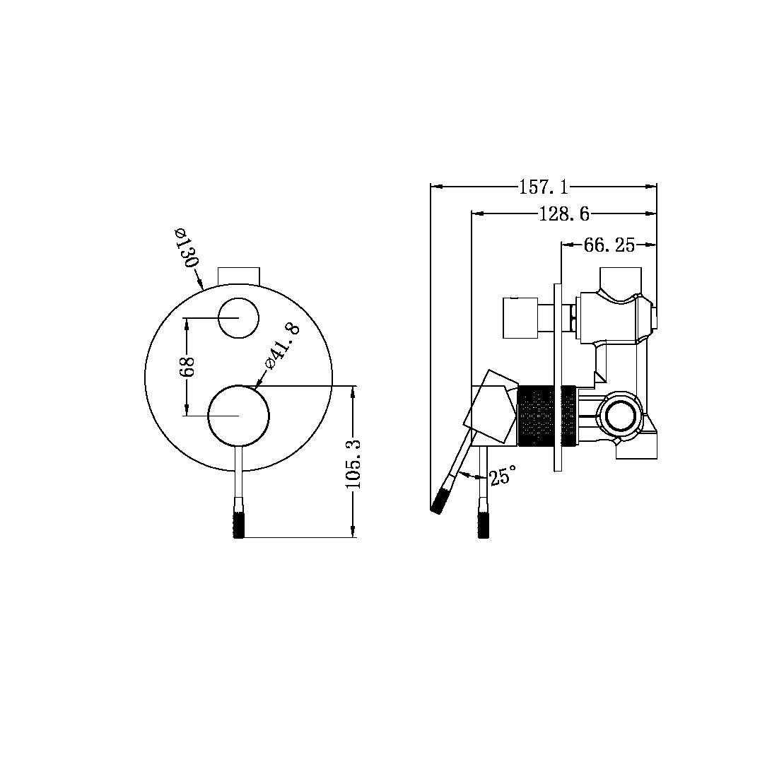 Opal Shower Mixer | Diverter