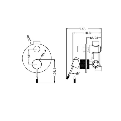 Opal Shower Mixer | Diverter