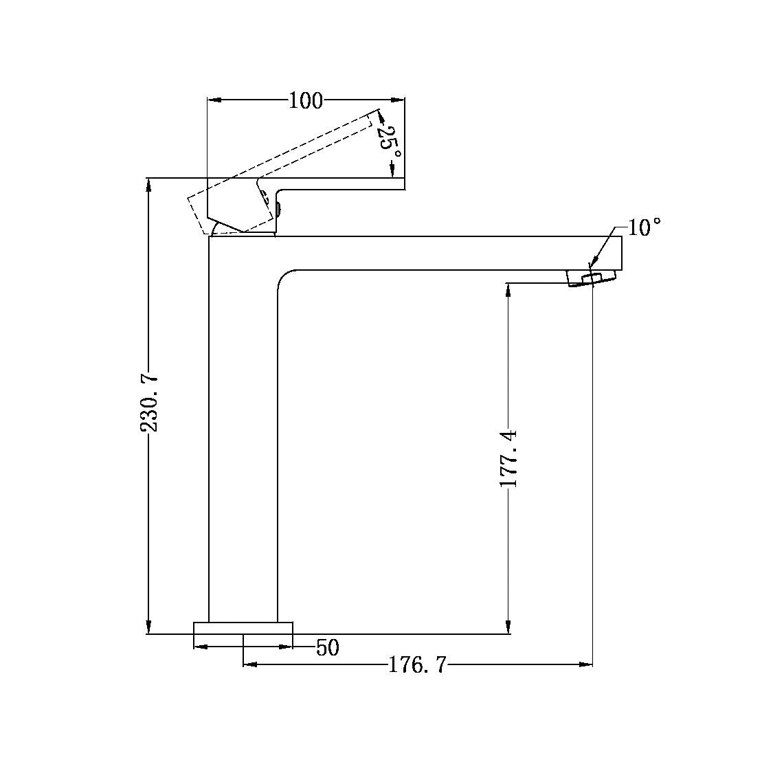 Ecco Basin Mixer | Tall