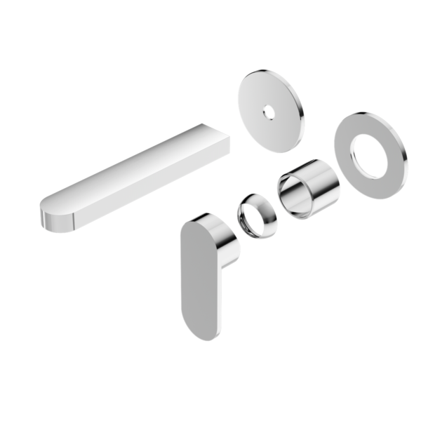 Ecco Wall Basin/Bath Mixer | Separate Back Plate