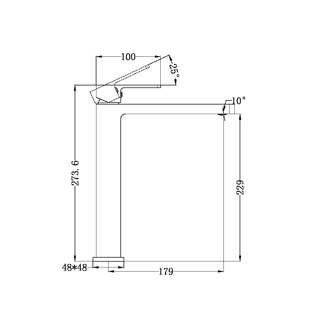 Celia Basin Mixer | Tall