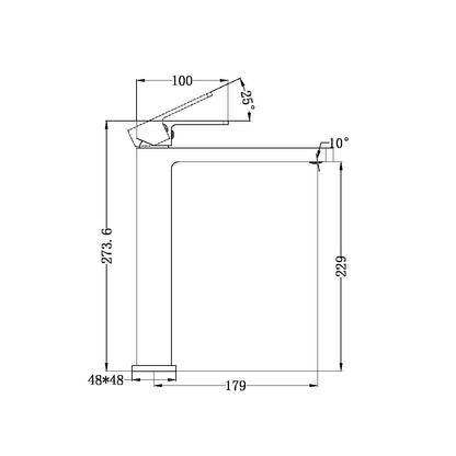 Celia Basin Mixer | Tall