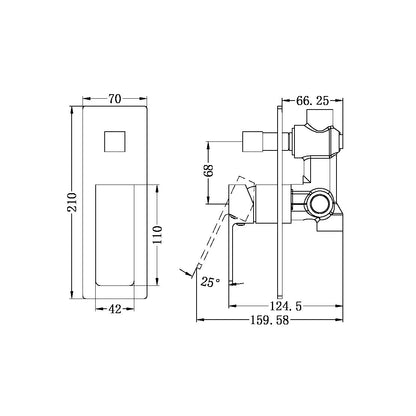 Celia Shower Mixer | Diverter