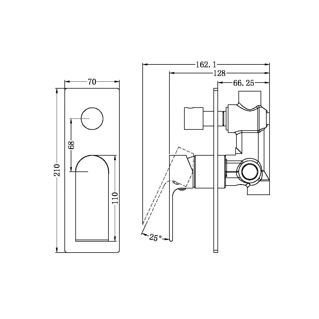 Bianca Shower Mixer | Diverter