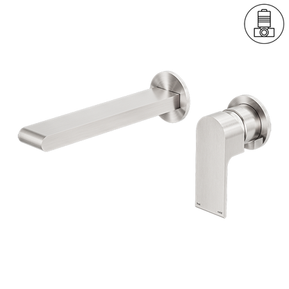 Bianca Wall Basin/Bath Mixer | 187/230mm | Separate Back Plate