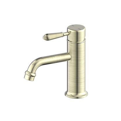 York Straight Basin Mixer | Metal Lever