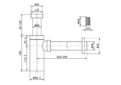 Bottle Trap | Round | 40mm