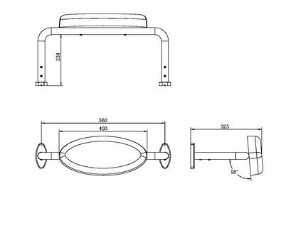 Mecca Care Toilet Backrest | DDA