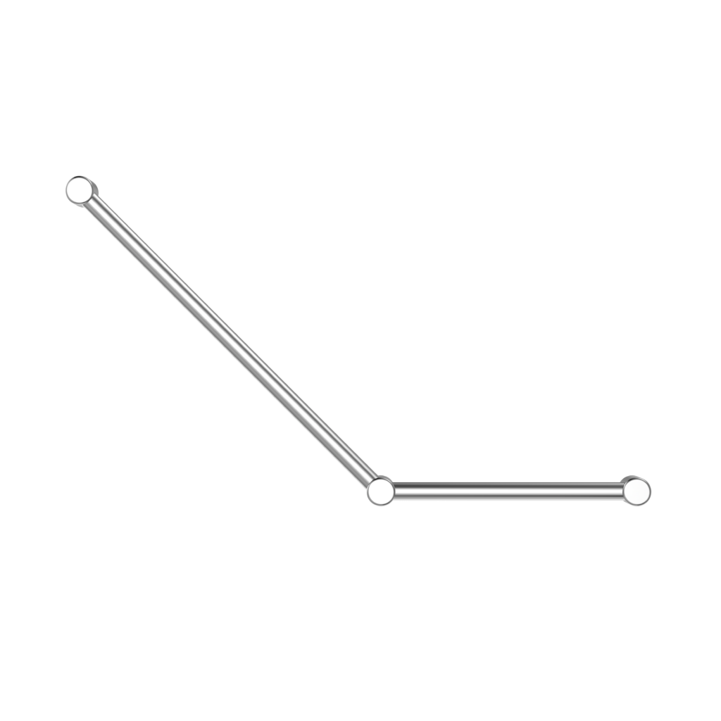 Mecca Care Grab Rail | 32mm Ambulant Toilet | 45 Degree | 750x450mm