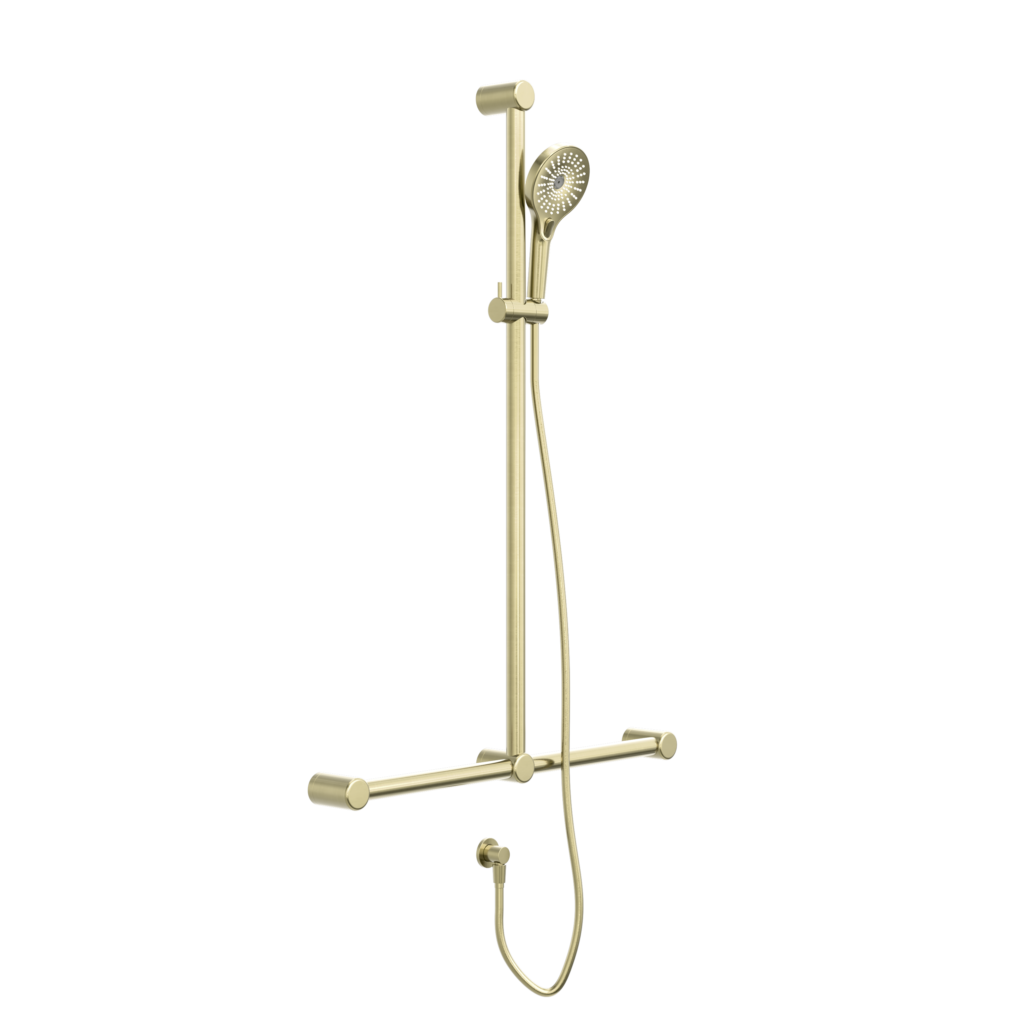 Mecca Care 32mm T bar Grab Rail | Adjustable Shower Set