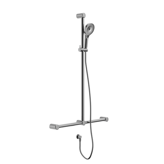 Mecca Care 32mm T bar Grab Rail | Adjustable Shower Set