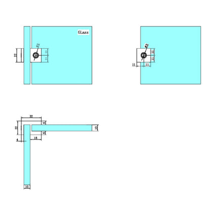 Over-Panel Fitting | Glass to Glass | 10mm Glass