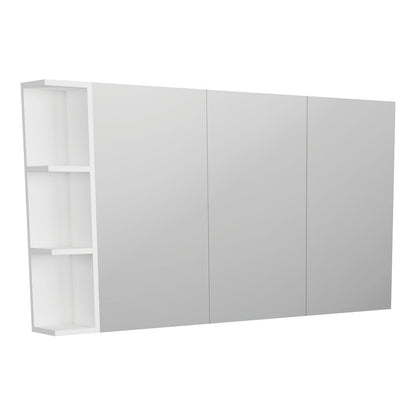 Pencil Edge Mirror Cabinet, 1 Side Shelf