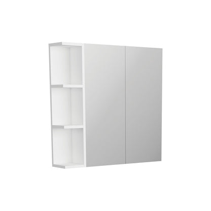 Pencil Edge Mirror Cabinet, 1 Side Shelf