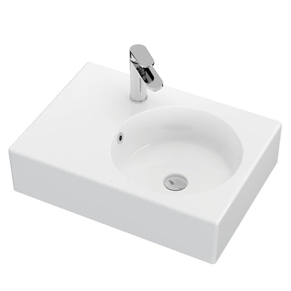 Reba Wall Hung Basins Gloss White