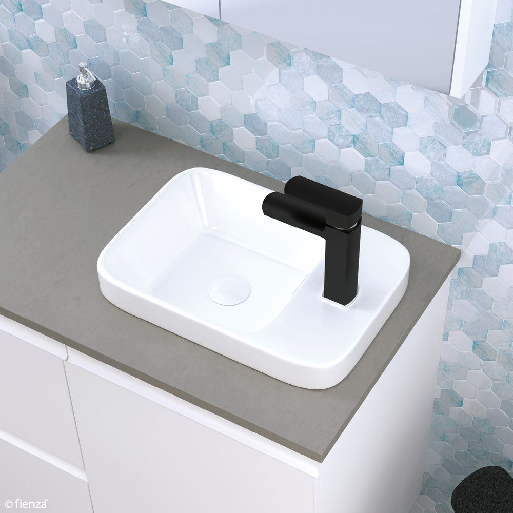 Petra Semi-Inset, Semi-Recessed Basins, Gloss White