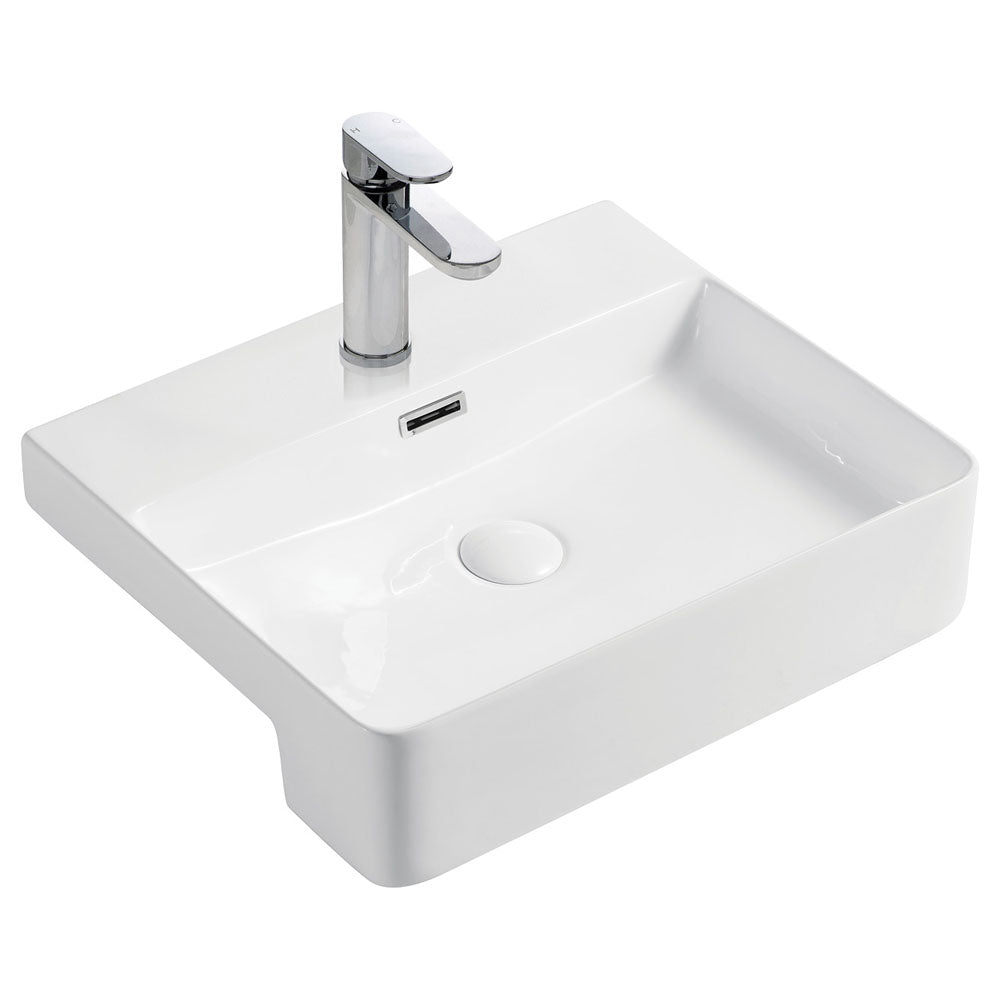 Petra Semi-Inset, Semi-Recessed Basins, Gloss White