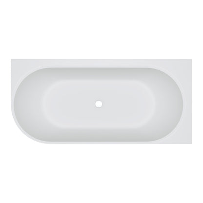 Matta Solid Surface Corner Bath, 1700mm