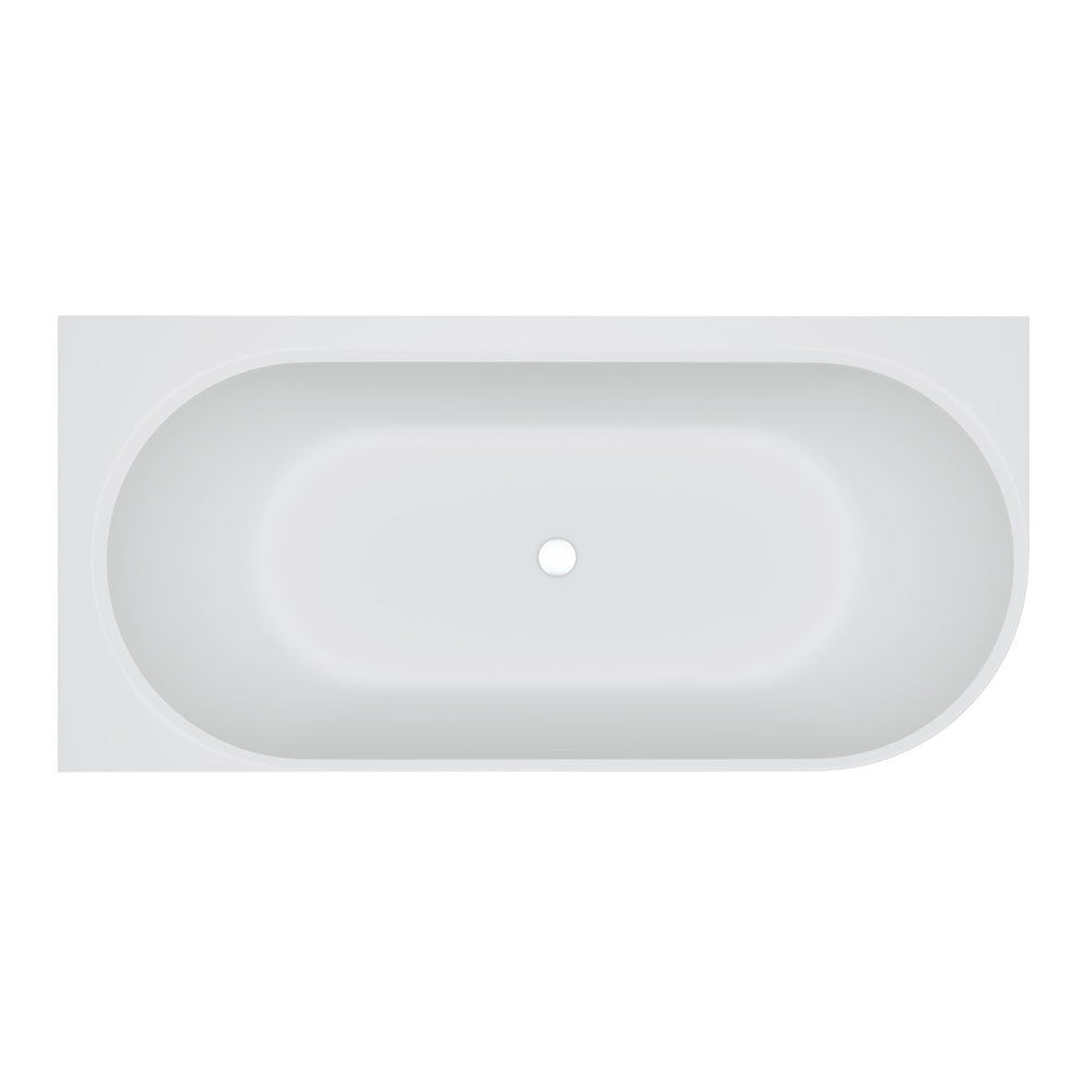 Matta Solid Surface Corner Bath, 1700mm