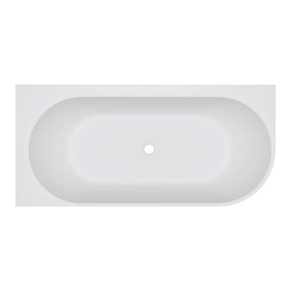 Matta Solid Surface Corner Bath, 1700mm