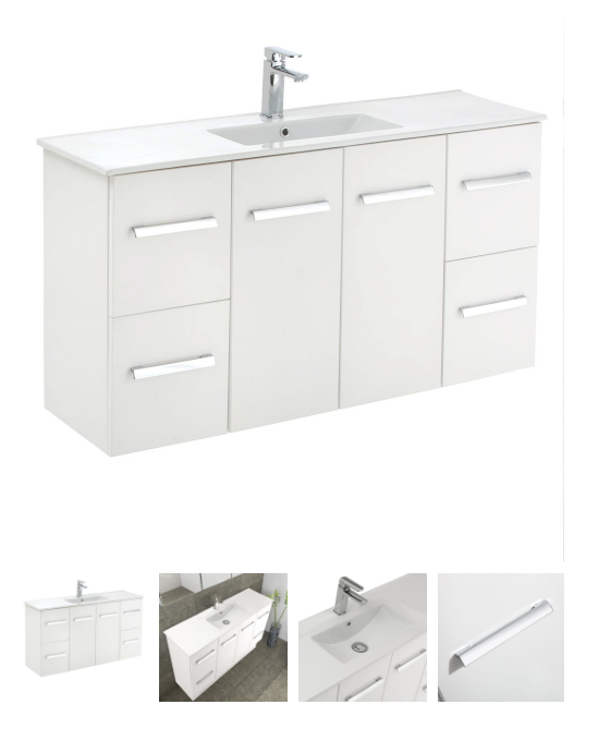 Delgado Slim 1200 Wall-Hung Vanity