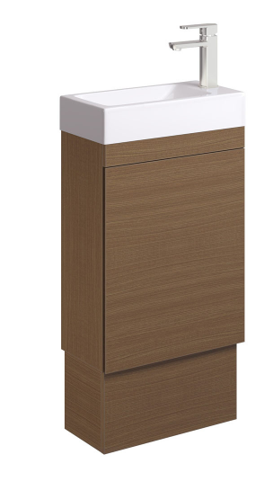 Denzel Edge 450 Ensuite Vanity on Kick, Walnut