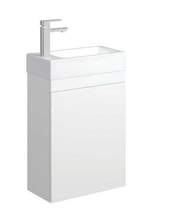 Edge 450 Ensuite Wall-Hung Vanity, No Overflow, Satin White
