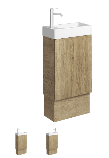 Minka 450 Vanity on Kickboard with Overflow, Scandi Oak