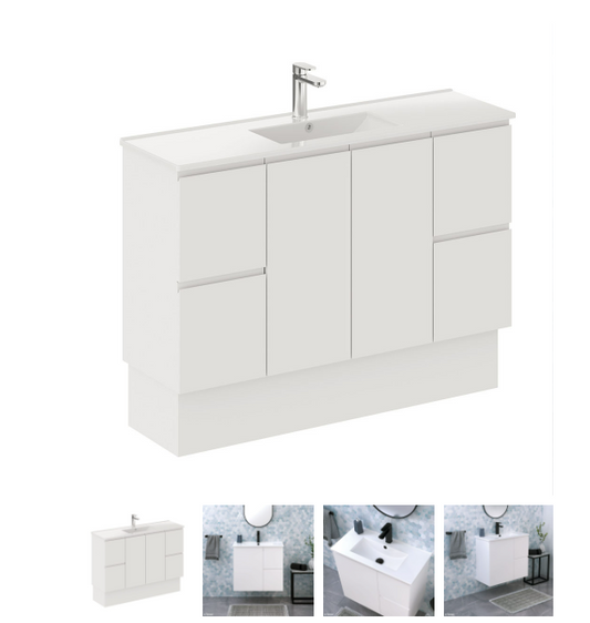 Siska Slim 1200 Vanity on Kickboard