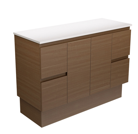 Edge Walnut 1200 Cabinet on Kickboard