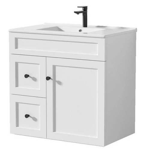 Joyce PVC 75cm Floor Mounted Vanity Right Hand Side