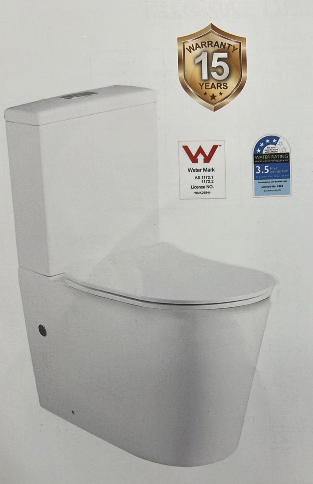 MEZIO Back to Wall Rimless Toilet Suite